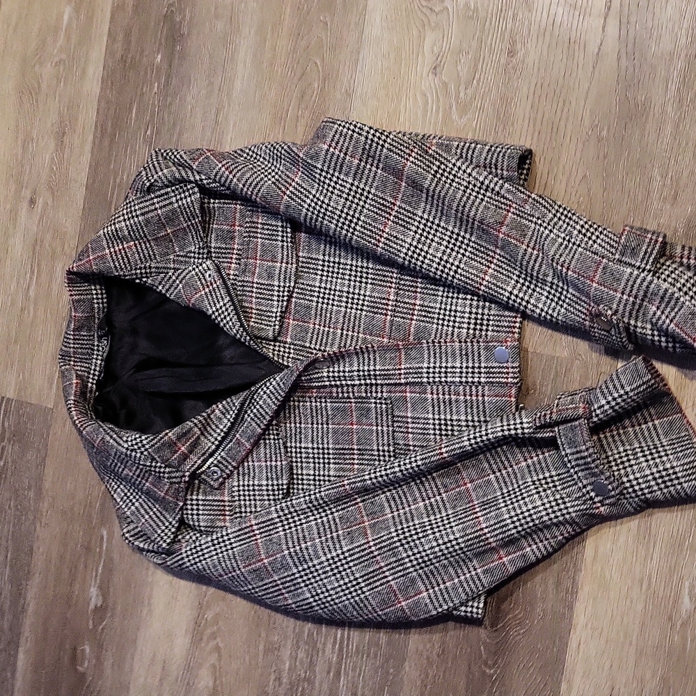 Stoosh women's zip blazer jacket